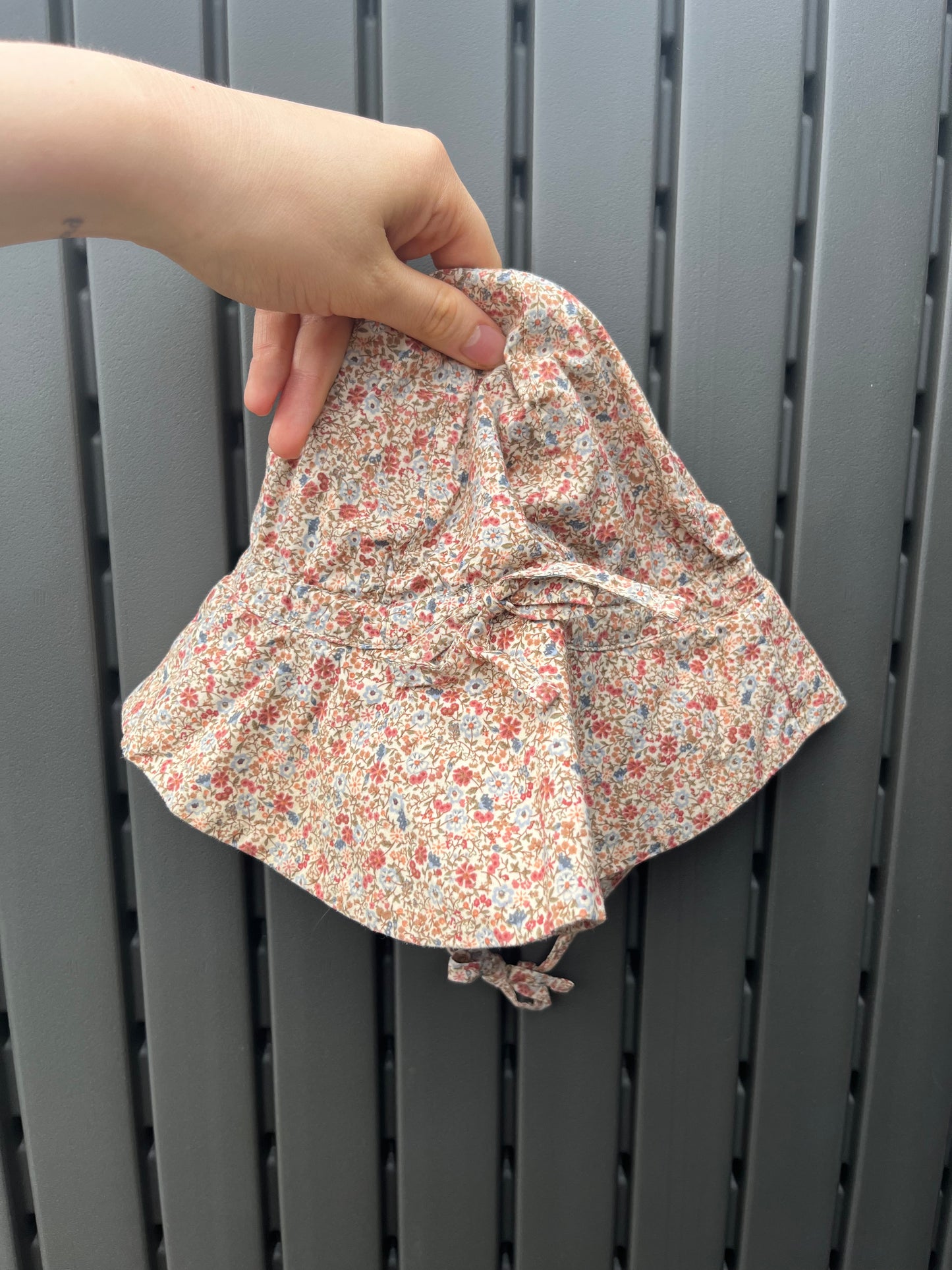 Wheat Dress and Sun Hat Set 12m