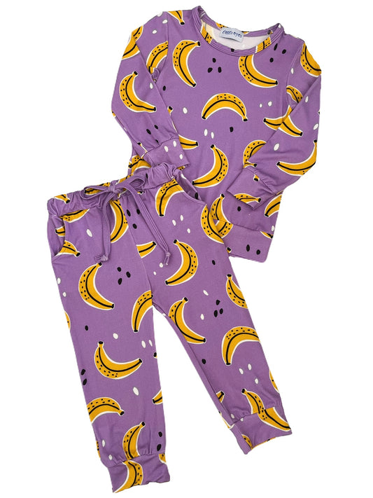Banana Fandom Crewneck Jogger Sets