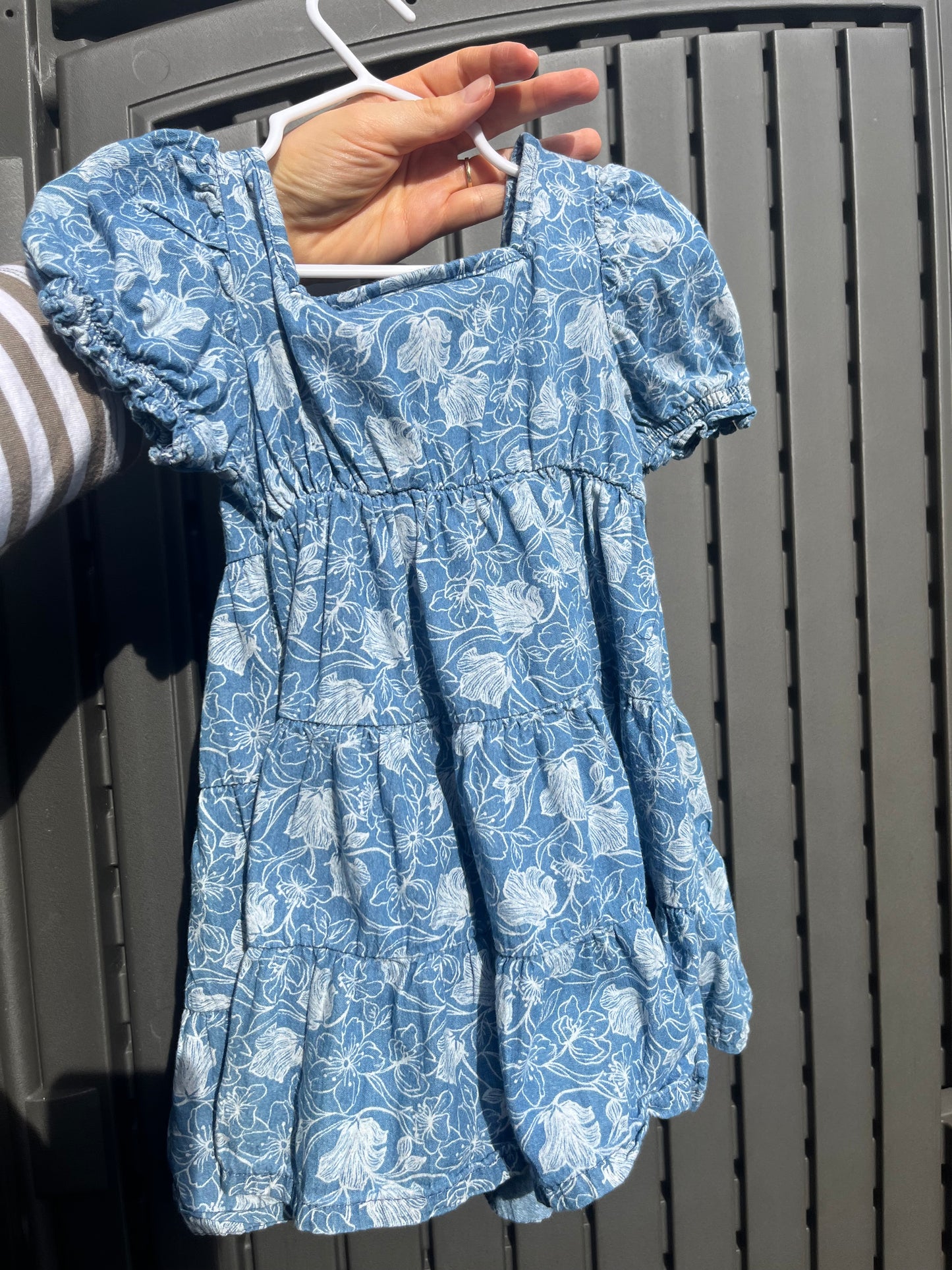 Vince Camuto Floral Denim Dress 2T