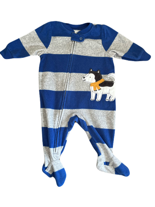 Carters Fleece Dog Footie 3m