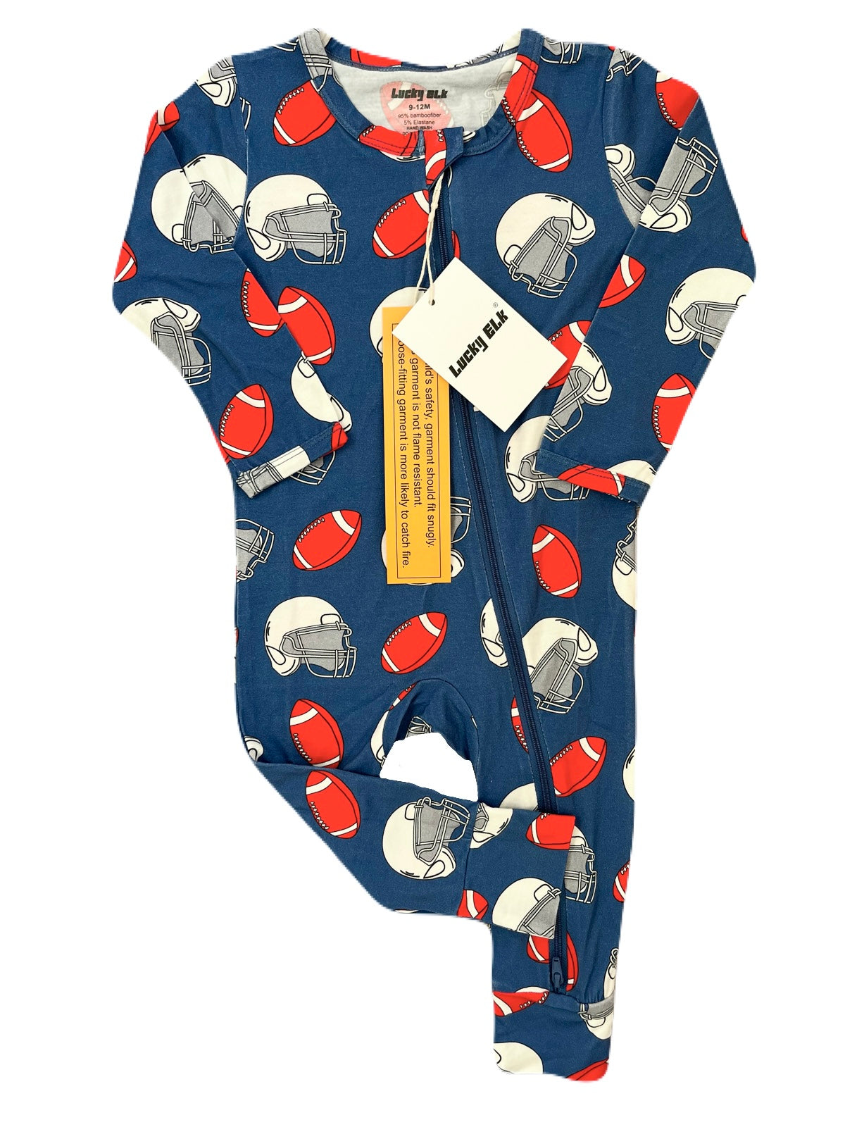 Lucky Elf Bamboo romper 9-12m