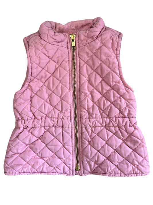 Old Navy Pink Quilted Vest 12-18m