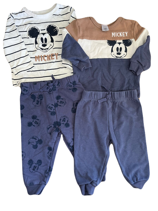 Disney 4 Piece Set Mickey Mouse 12m