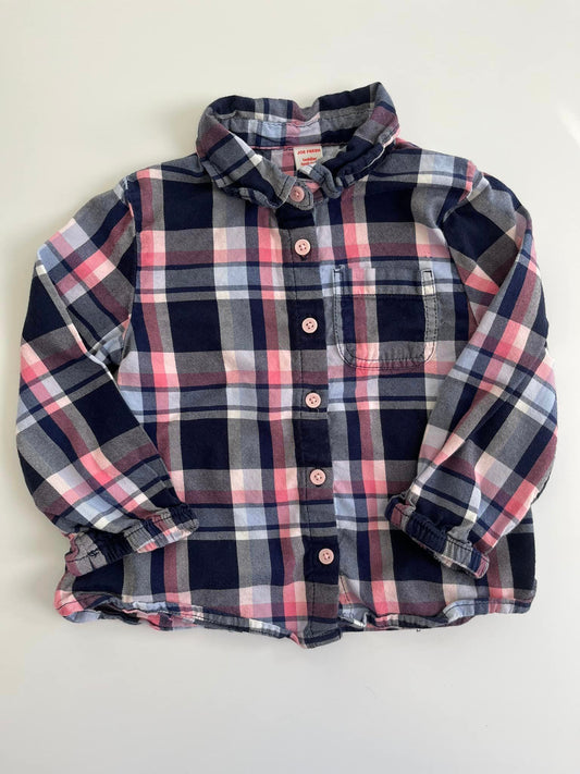 Joe Fresh Flannel Button-Up 2T