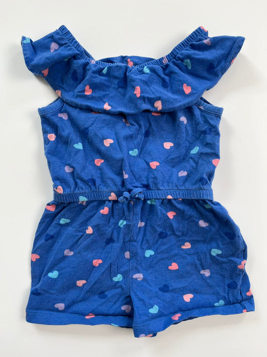 Pekkle Hearts Romper 2T