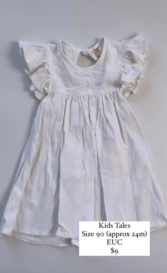 Kids Tales White Dress 24m
