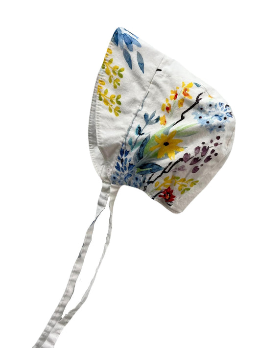 Handmade Bonnet with Brim 0-6m