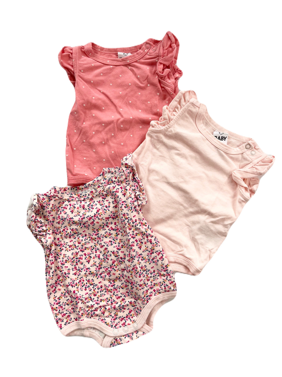 Cotton On Baby Onesies (Set of 3) 0-3m