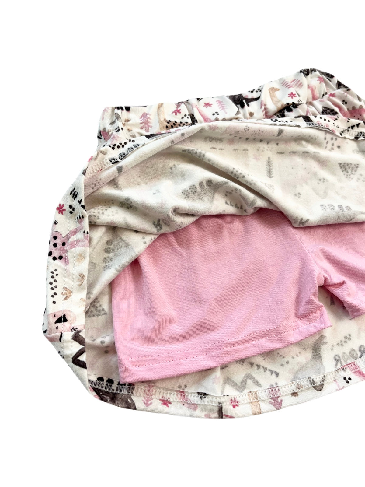 Prehistoric Pink Skort