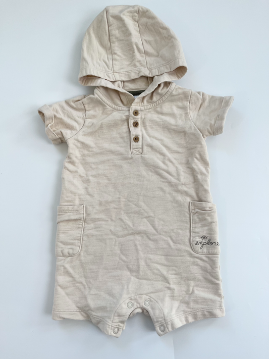 Carters Hooded Short Romper 24m