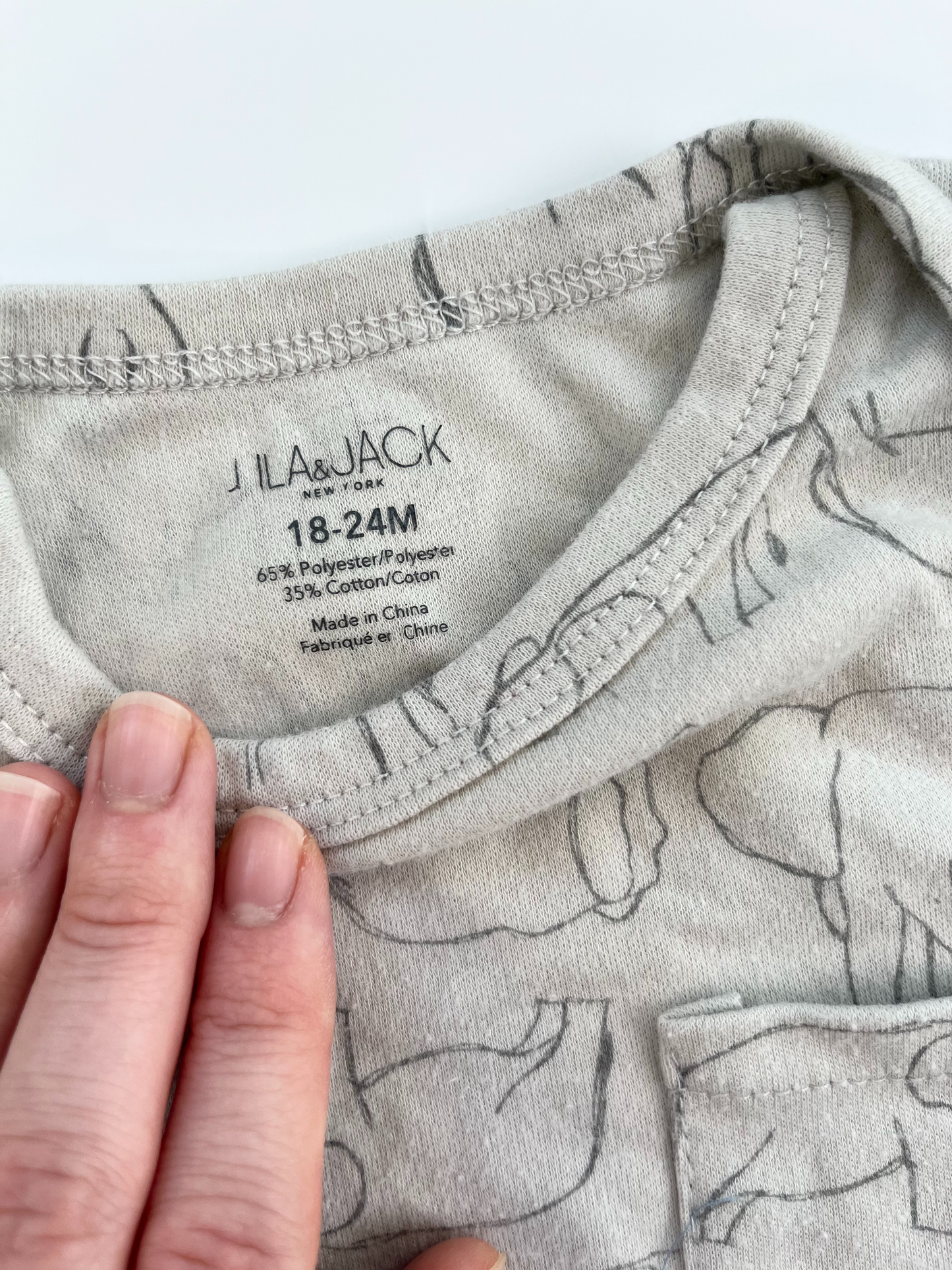 Lila & Jack Elephant Short Set 18-24m