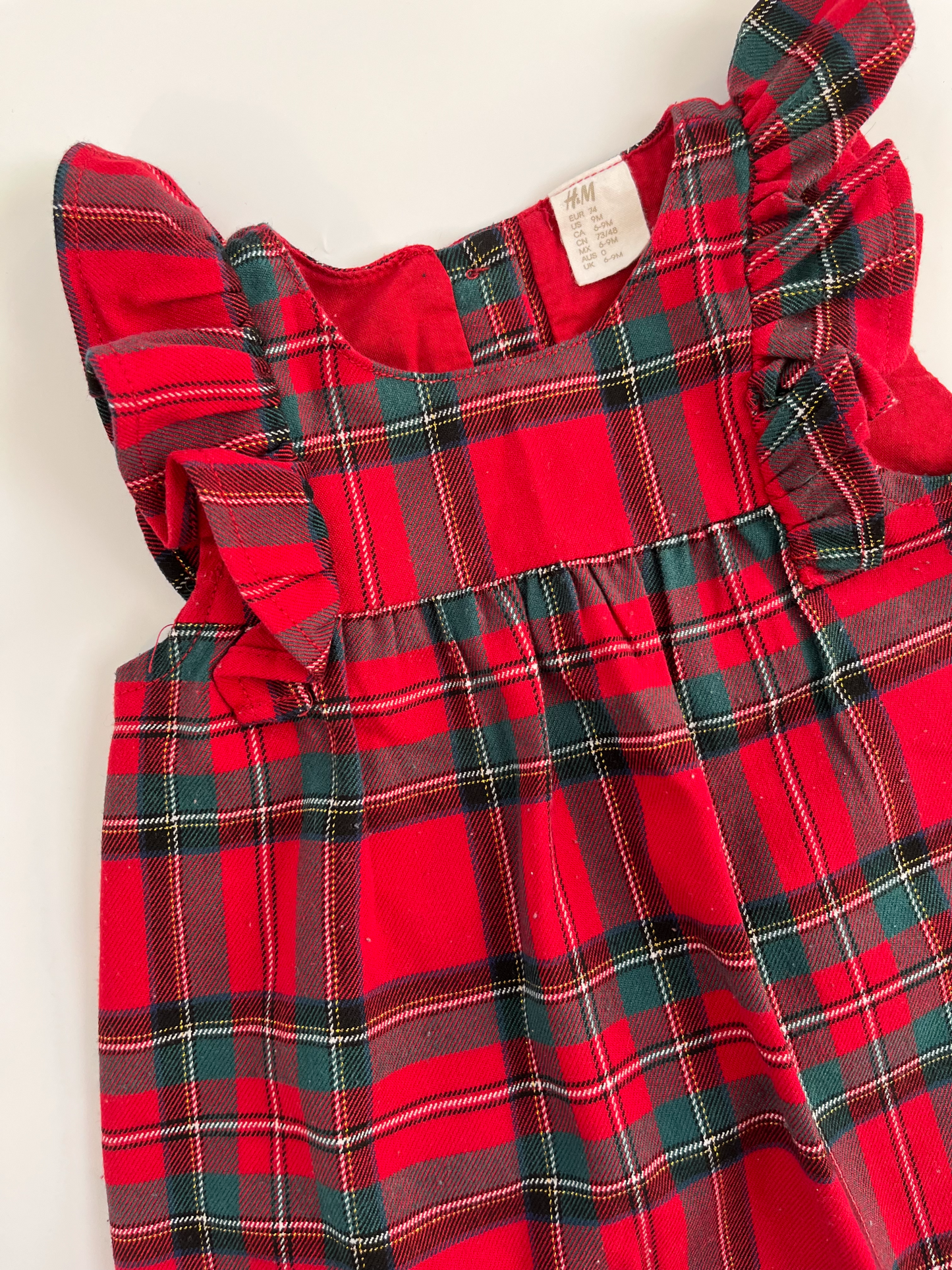 H&M Plaid Dress 6-12m