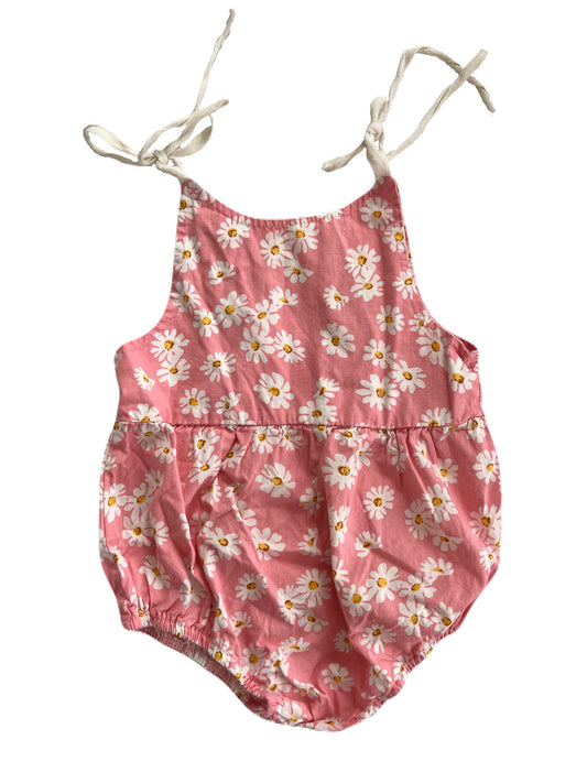 Pink Daisy Romper 12-24m