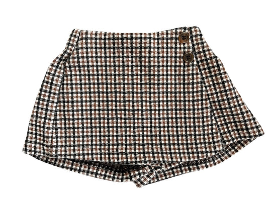 ZARA Plaid Skort 9-12m
