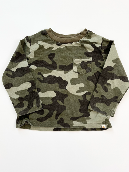 Gap Camo Long-Sleeve Shirt 18-24m