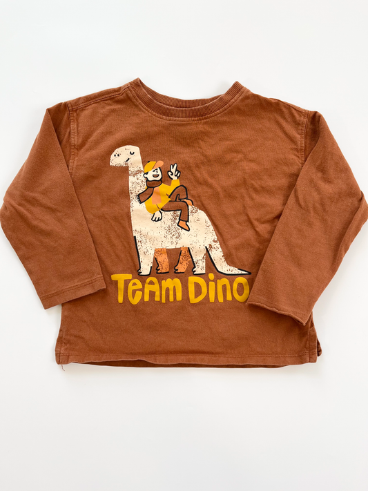 ZARA Long Sleeve Dino Shirt 18-24m