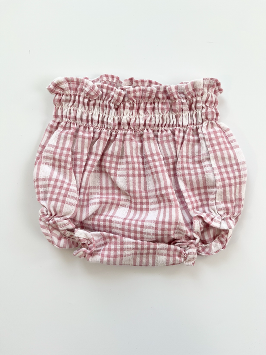 ZARA Plaid Bummies 3-6m