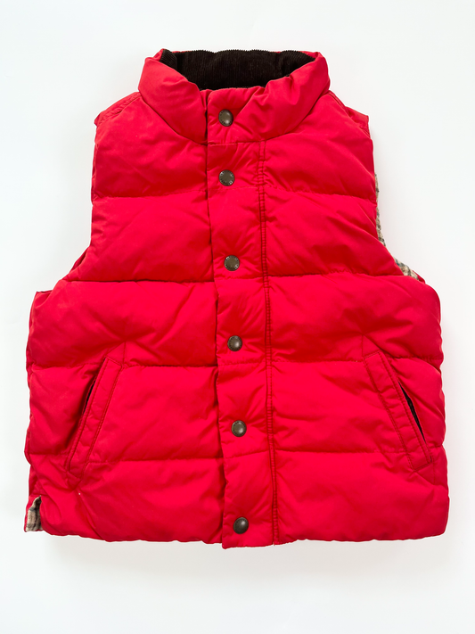 GAP Red Puffer Vest 4T