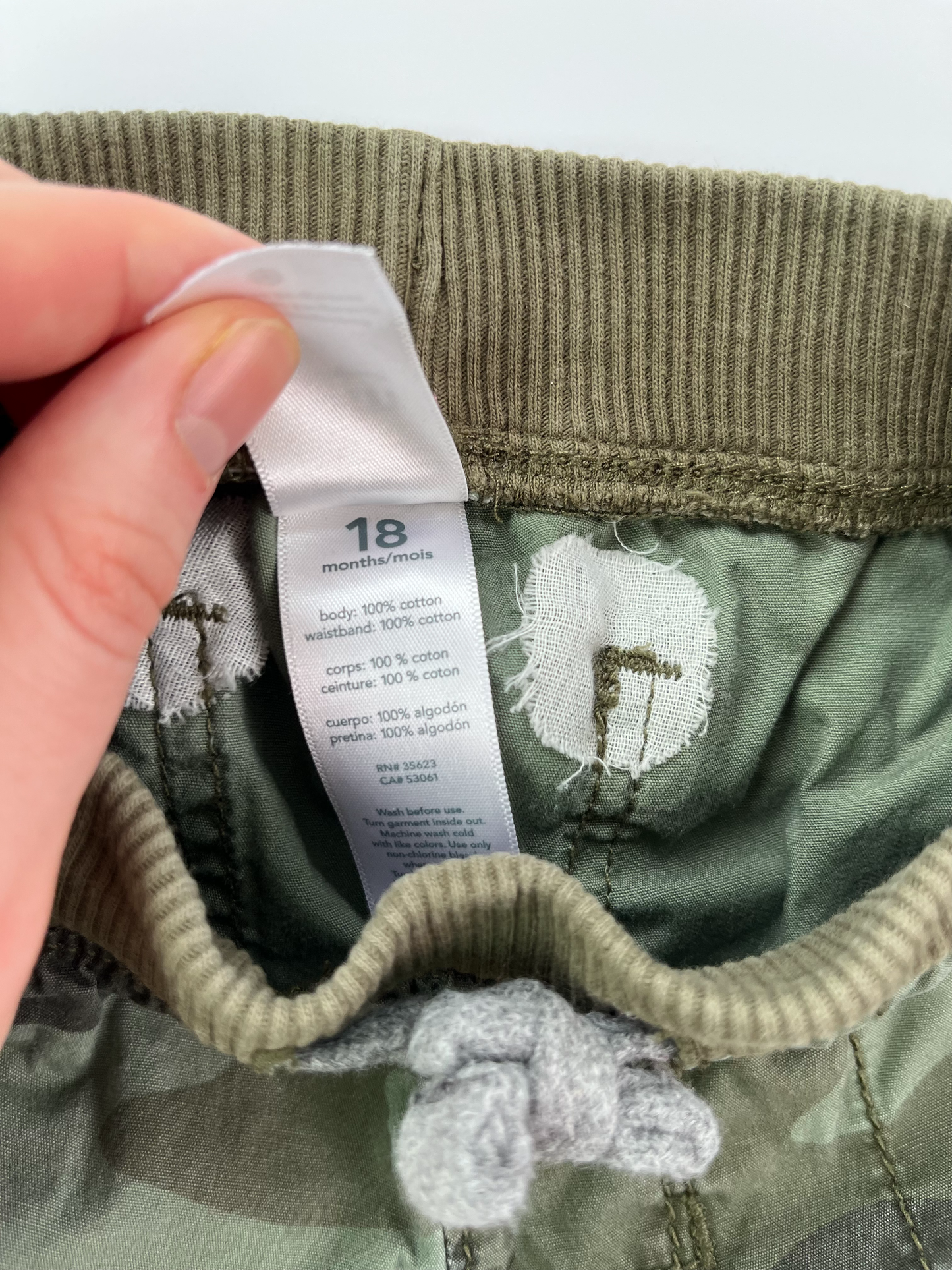Carters Camo Joggers 18m