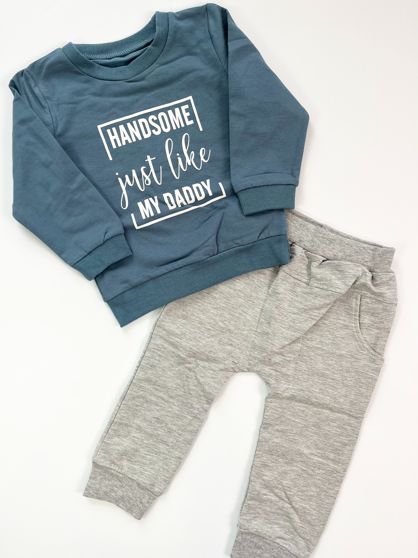 “Handsome Just Like Daddy” Set 12-24m