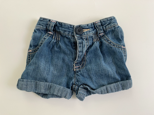 Old Navy Demin Shorts 6-12m