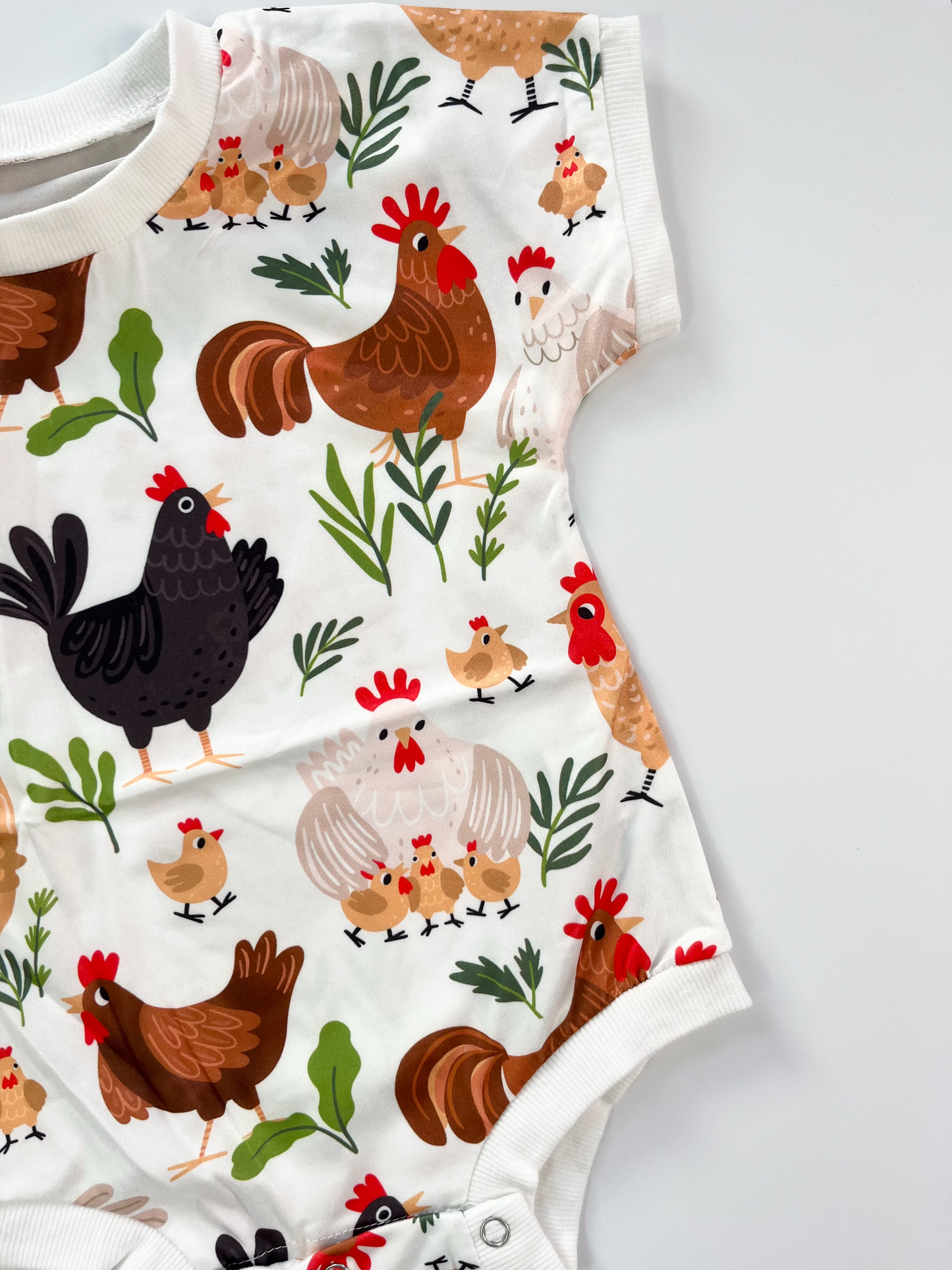 Chicken Bubble Romper 12-18m