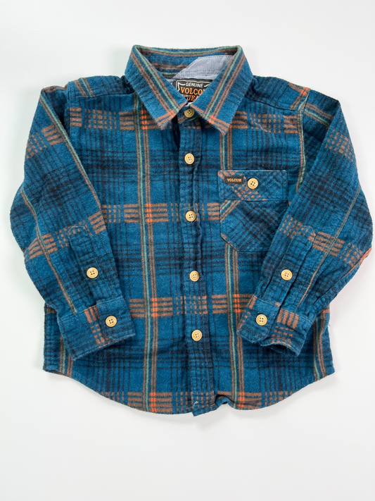 Volcom Thick Flannel Long Sleeve Shirt 4T