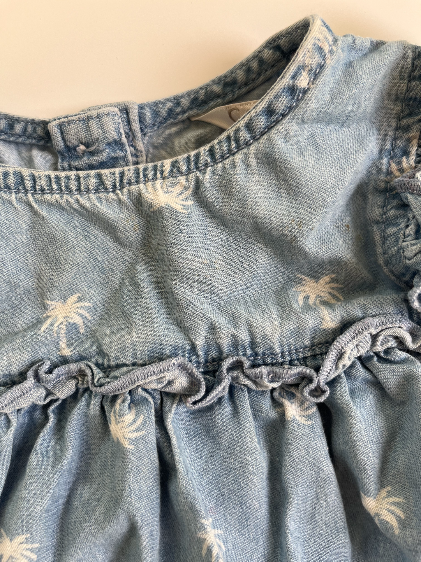 George Palm Tree Bubble Romper 6-12m