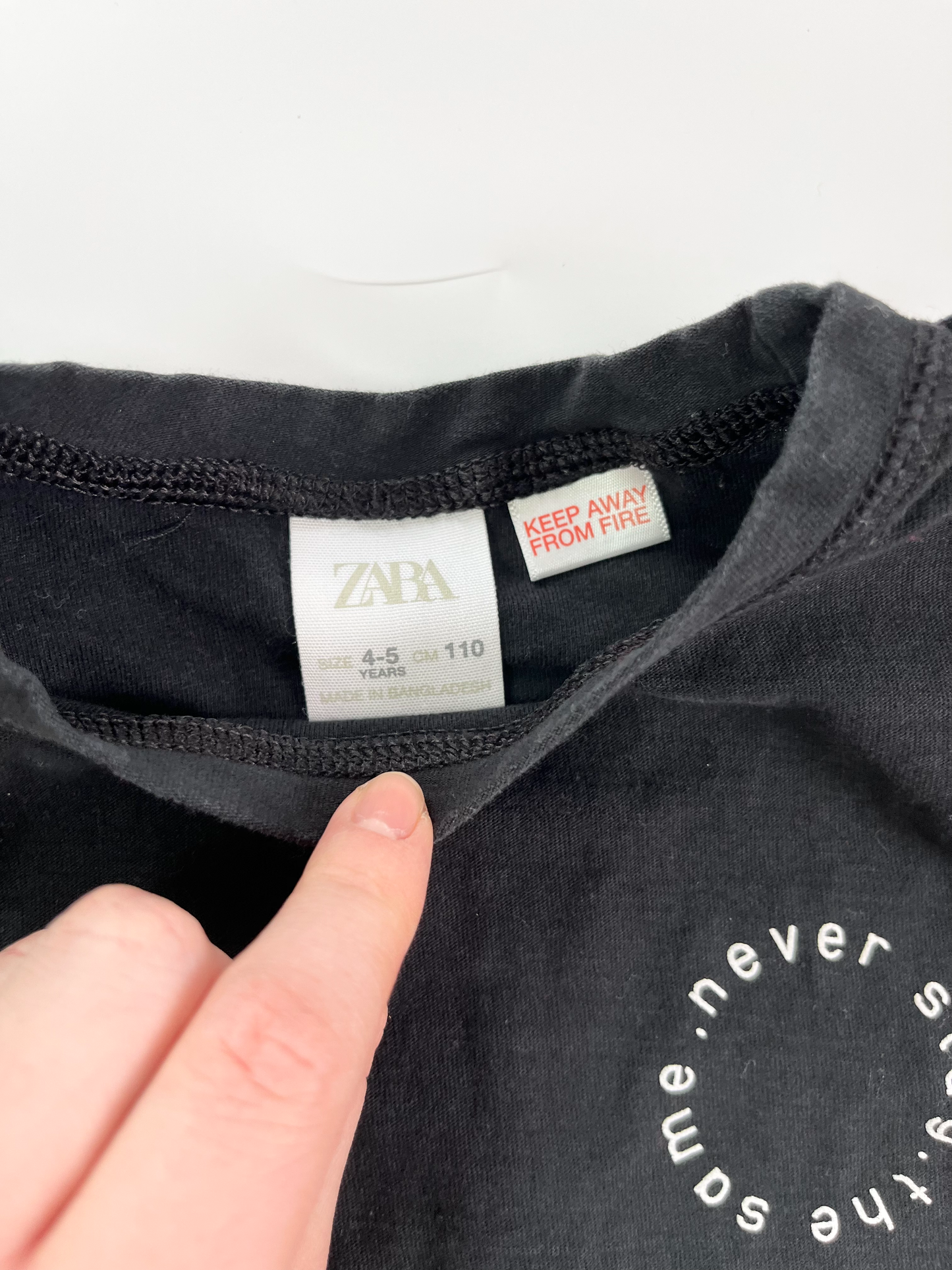 ZARA “Never Stay The Same” Tank Top 4-5T