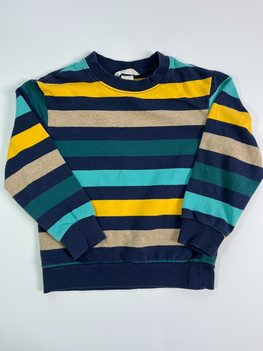 H&M Striped Crewneck Sweater 4-6T