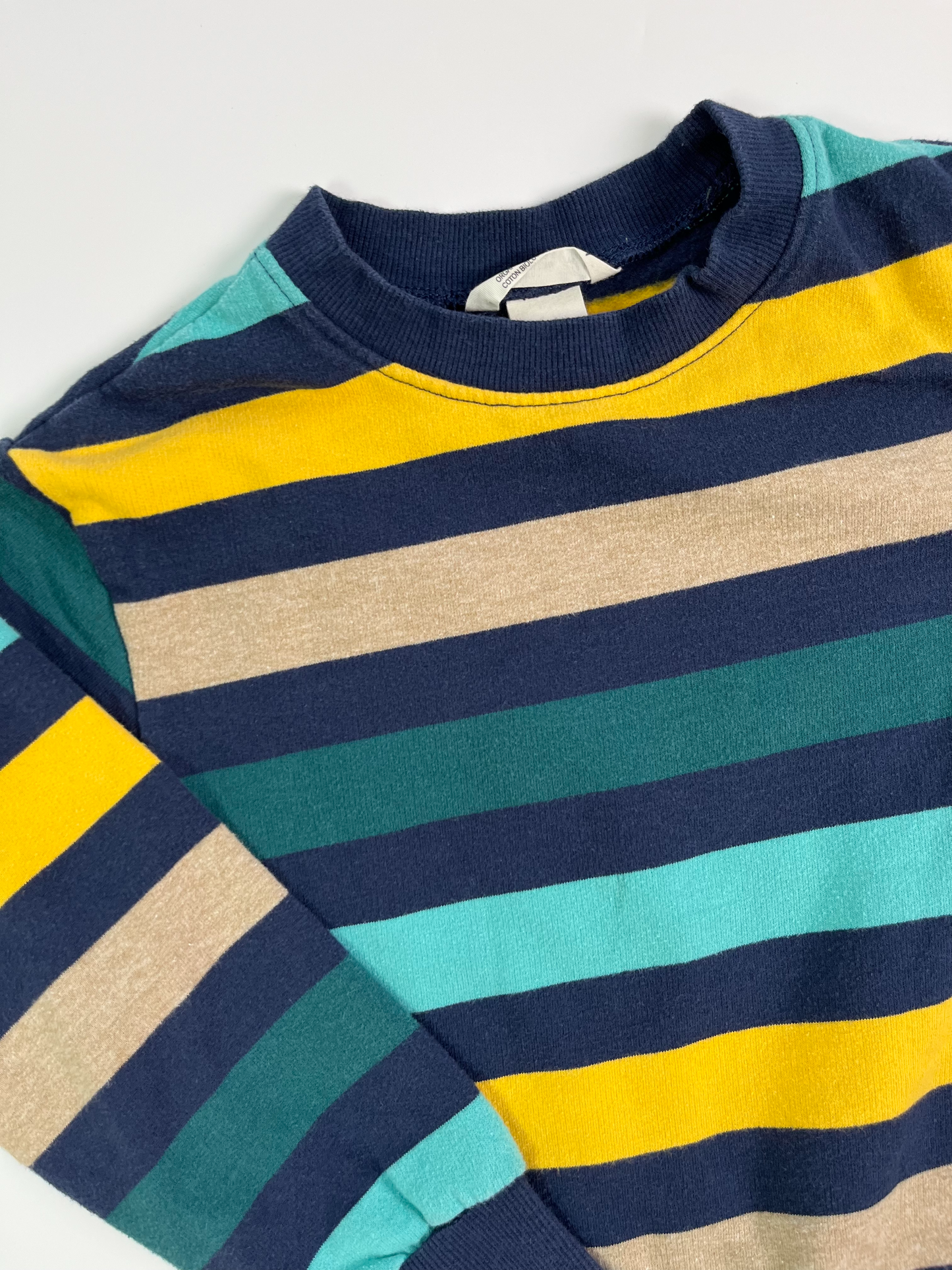 H&M Striped Crewneck Sweater 4-6T