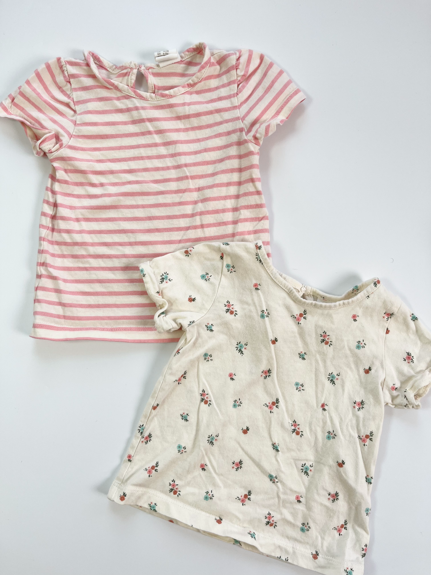 H&M T-Shirts x2 6-12m