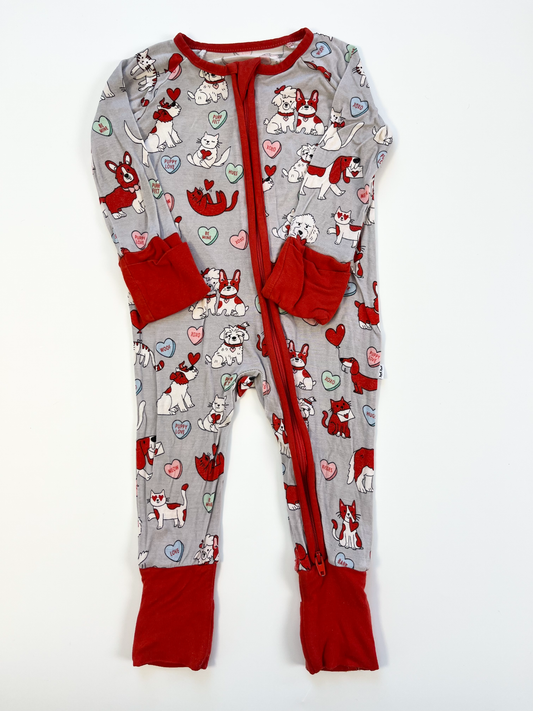 Little Sleepies Bamboo Convertible Sleeper/Romper 0-3m