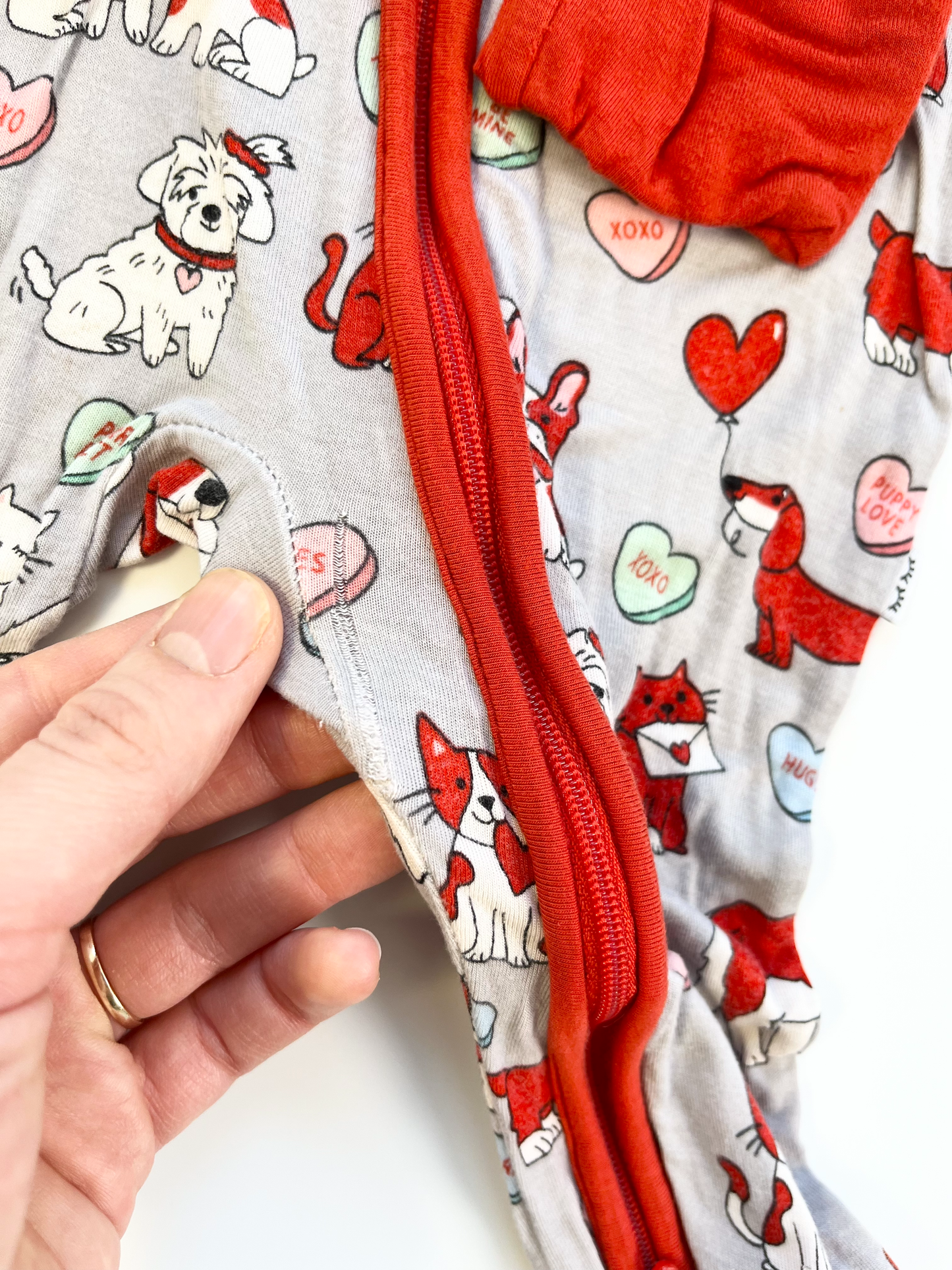 Little Sleepies Bamboo Convertible Sleeper/Romper 0-3m