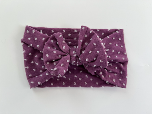 Purple Bow 3-6m