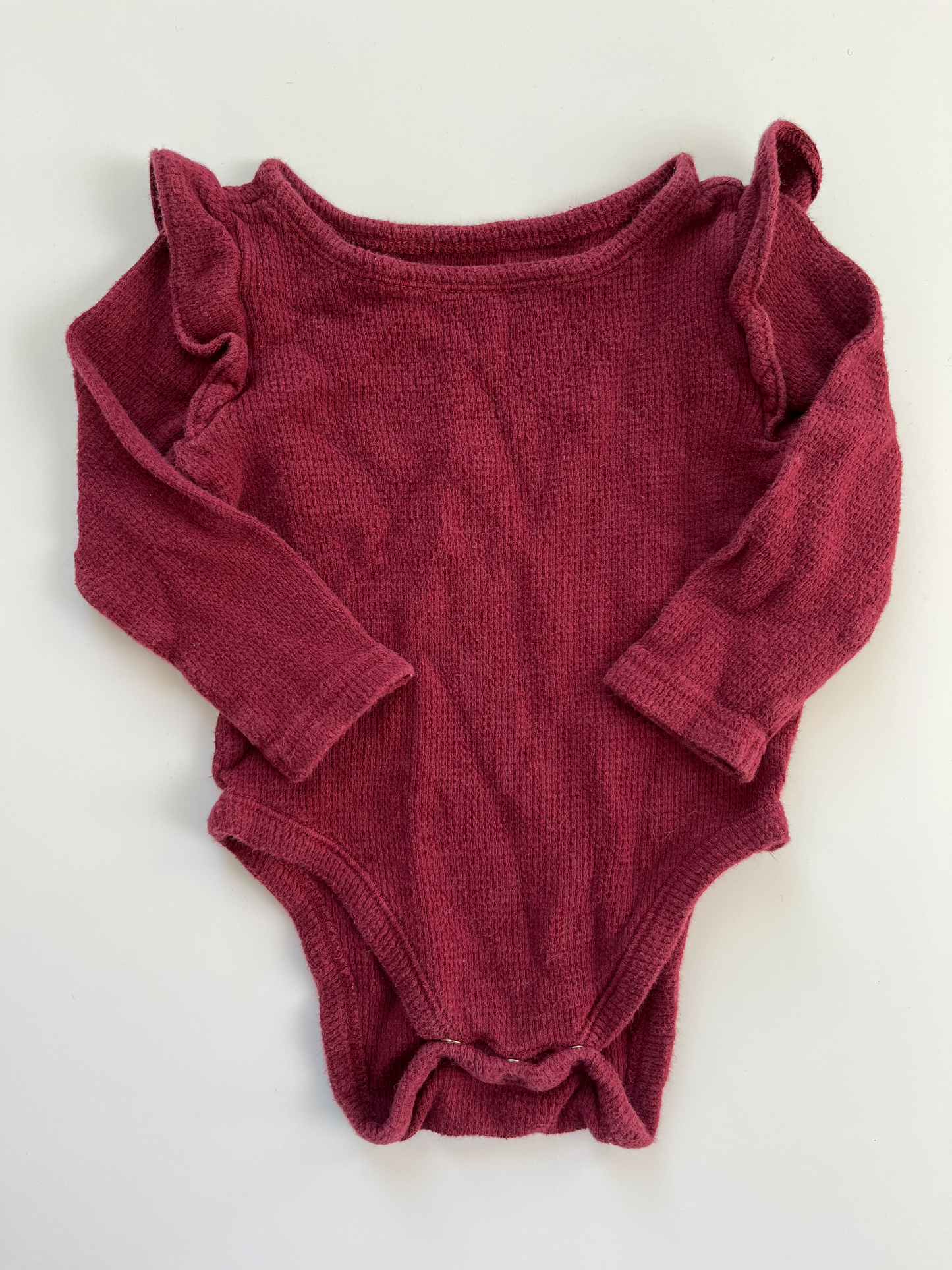 Old Navy Ruffle Waffle Onesie 3-6m