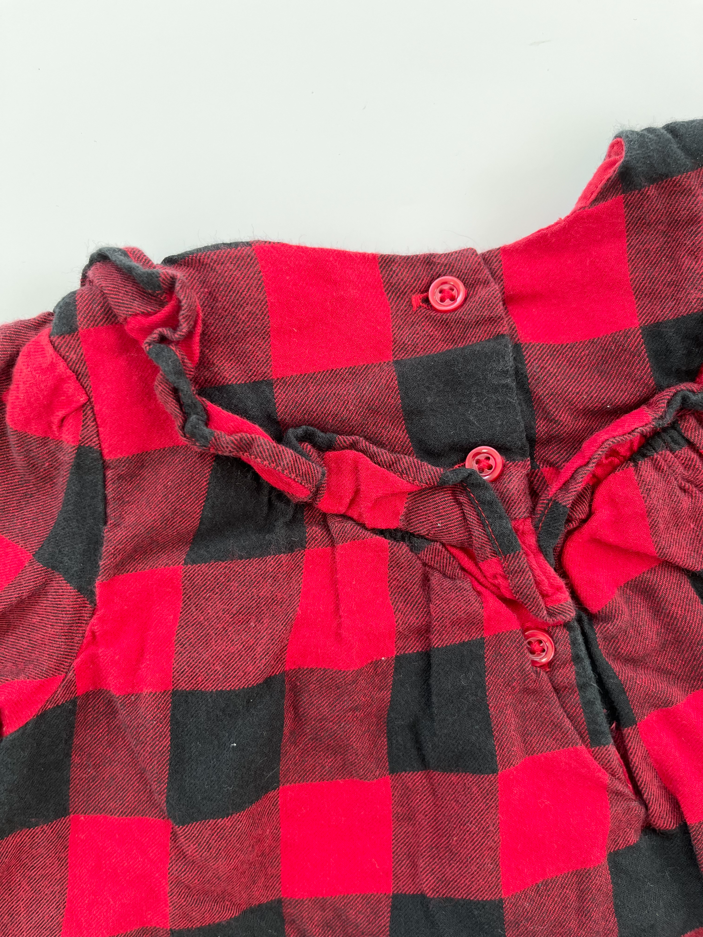 GAP Checkered Floral Dress 6-12m