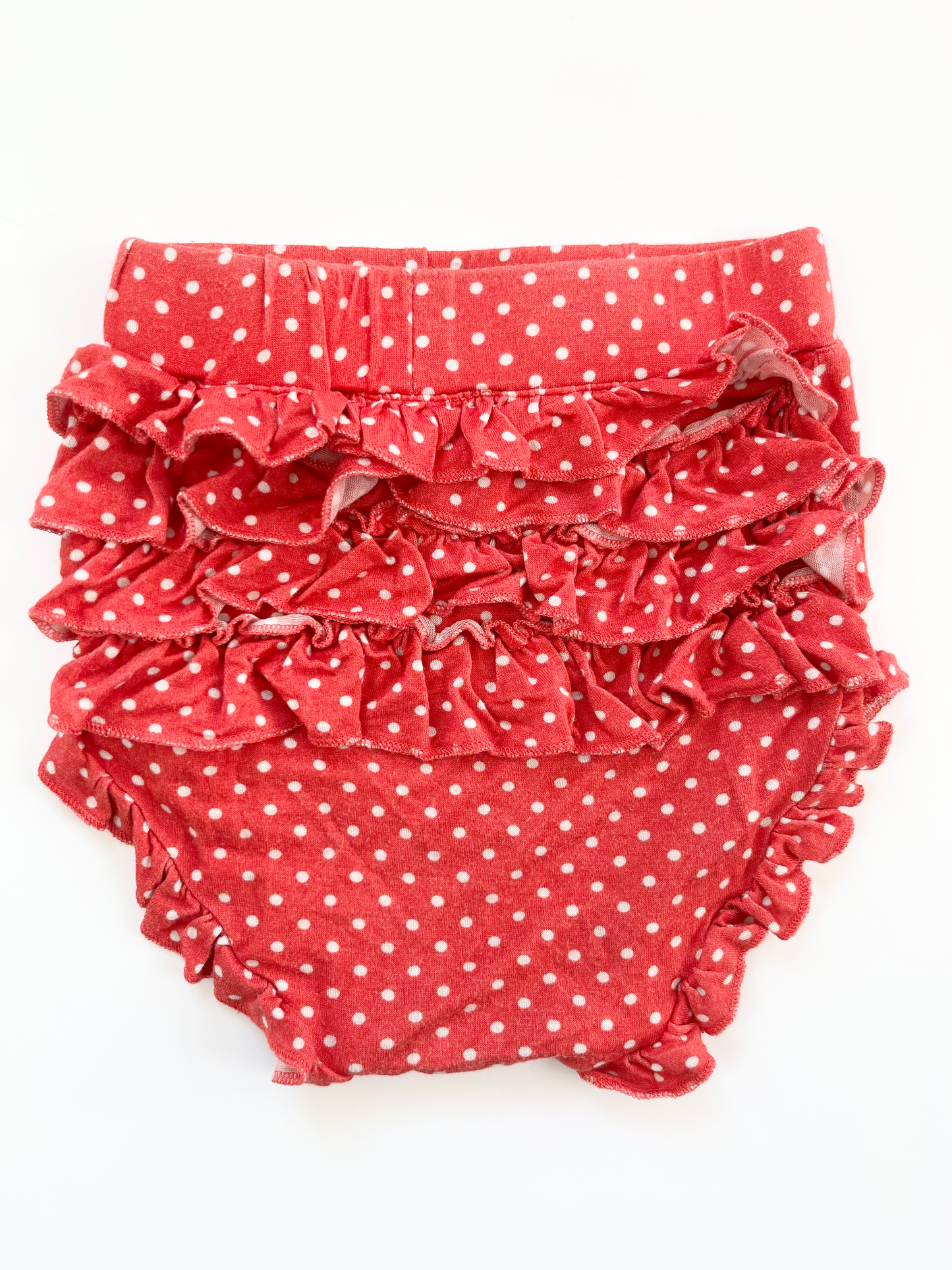 Posh Peanut Bamboo Ruffle Polkadot Bummies 12-18m