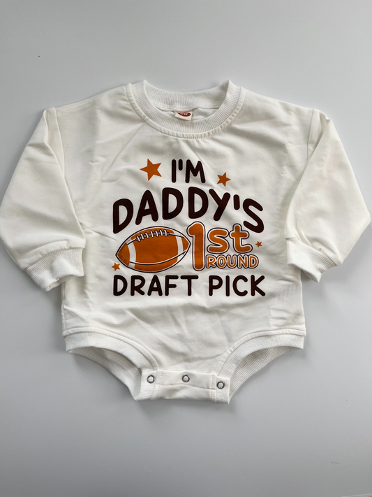 Footbal Bubble Romper 9-12M