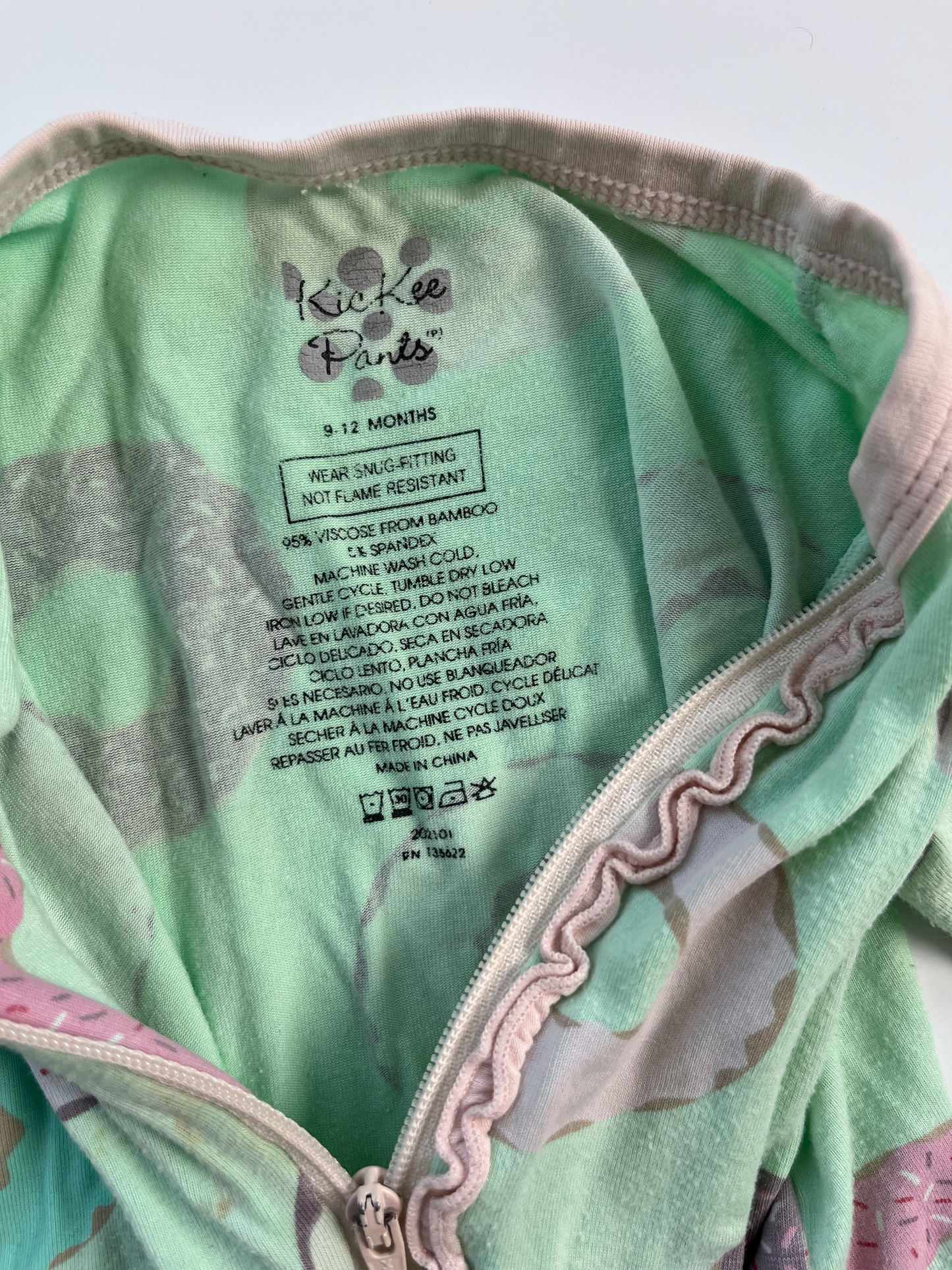 Kickee Pants Bamboo Footie Sleeper 9-12m