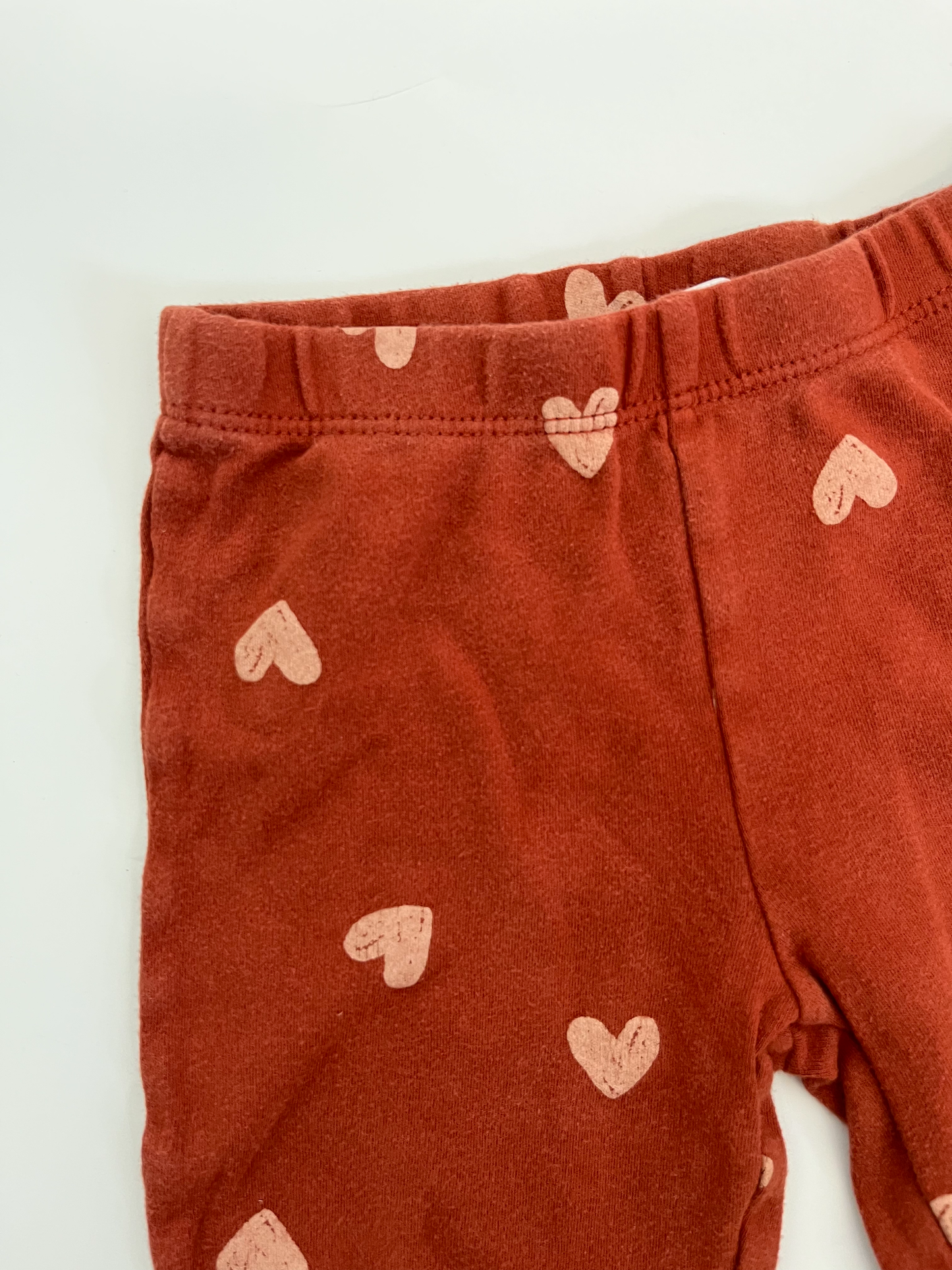 Carters Rust Red Heart Leggings 18m