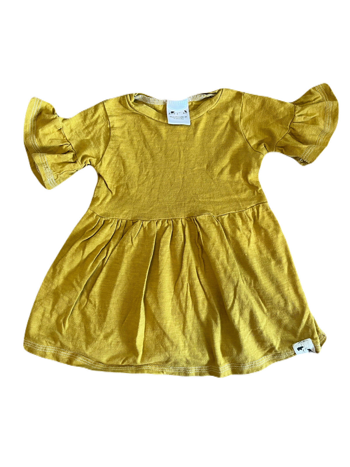 Bear & Roo Yellow Dress, 12m