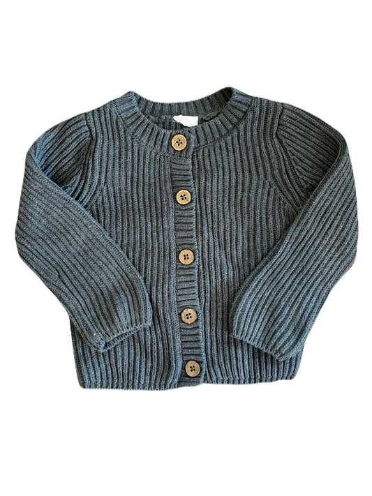 Jamie Kay Grey Knit Cardigan 12-18m