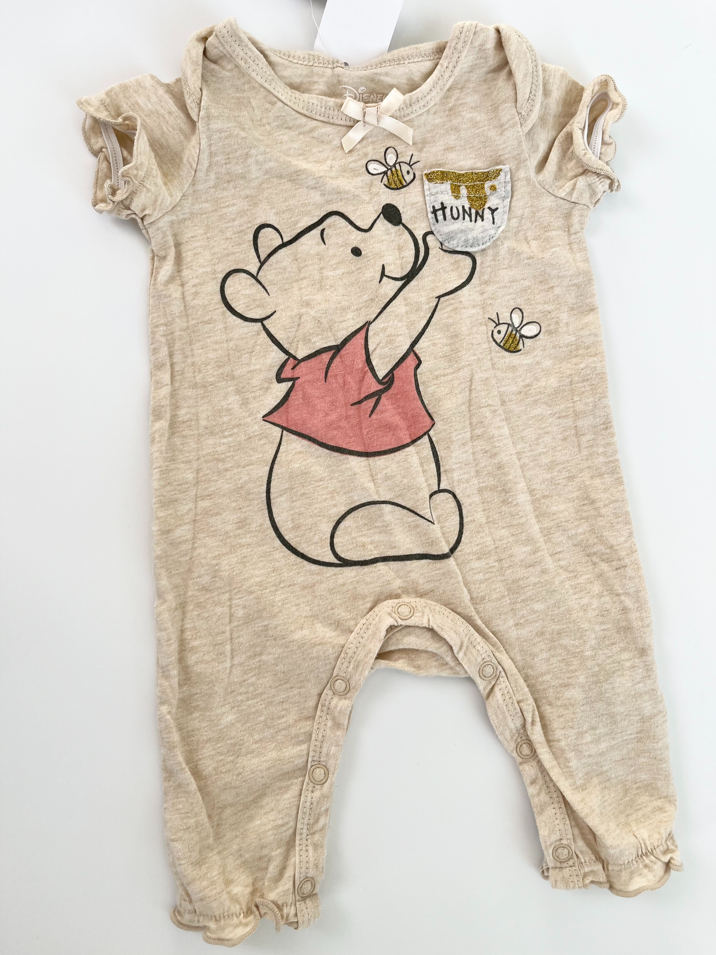 Disney Pooh Bear Rompers x2 - 0-3m