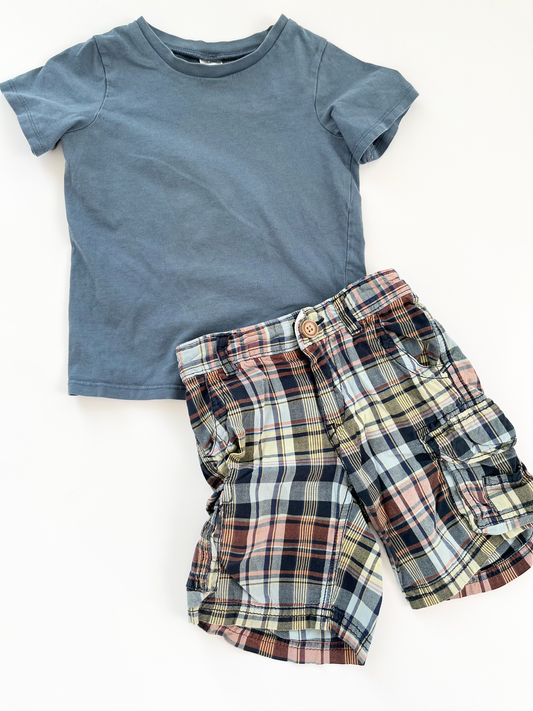 H&M T-Shirt / Gap Shorts 3T