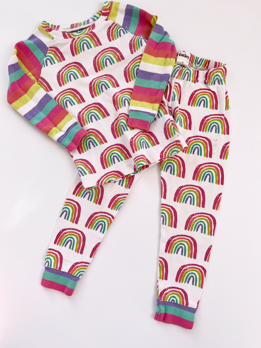 Hatley Rainbow Pyjama Set 4T