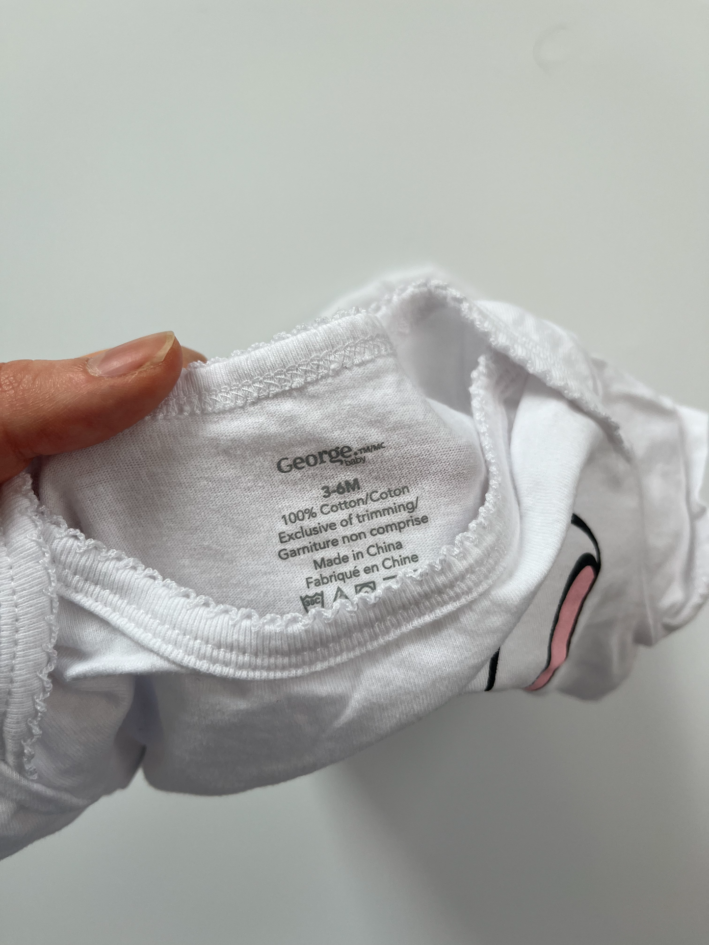 George Bunny Onesie 3-6m
