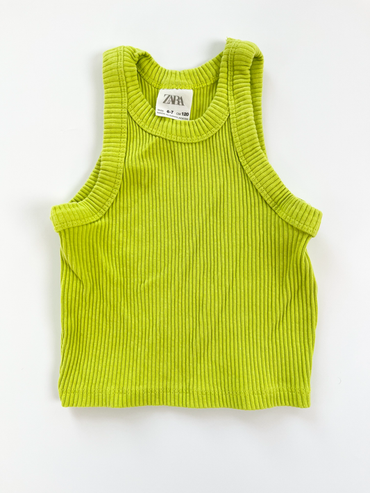 ZARA Ribbed Tank Top 6T