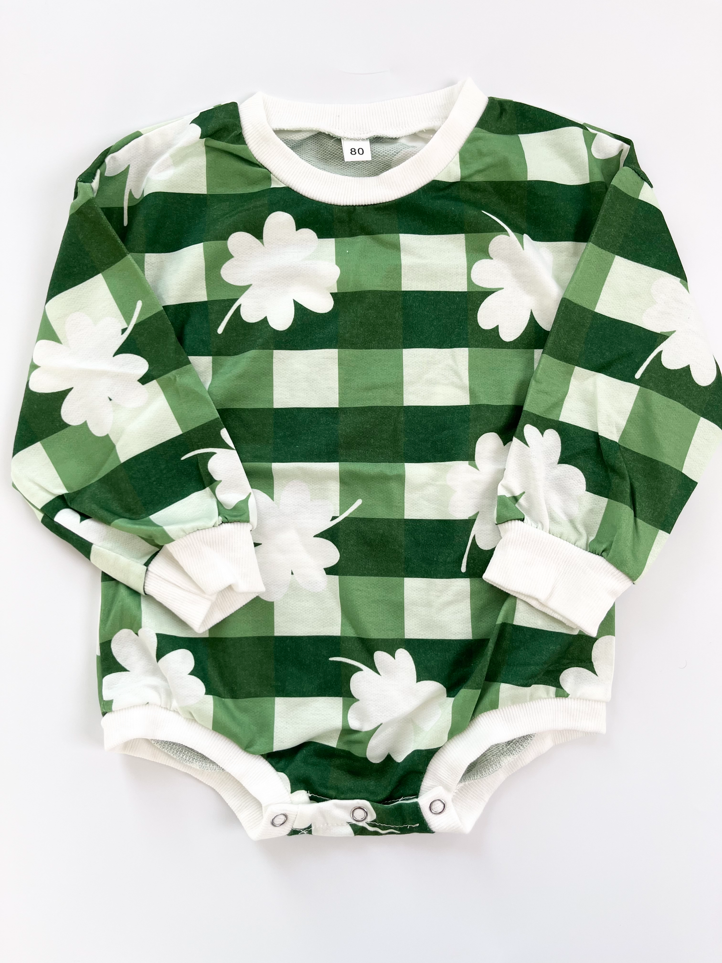 St. Patrick's Day Bubble Romper 18-24m