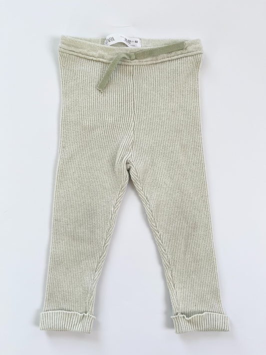 ZARA Ribbed Leggings 12-18M